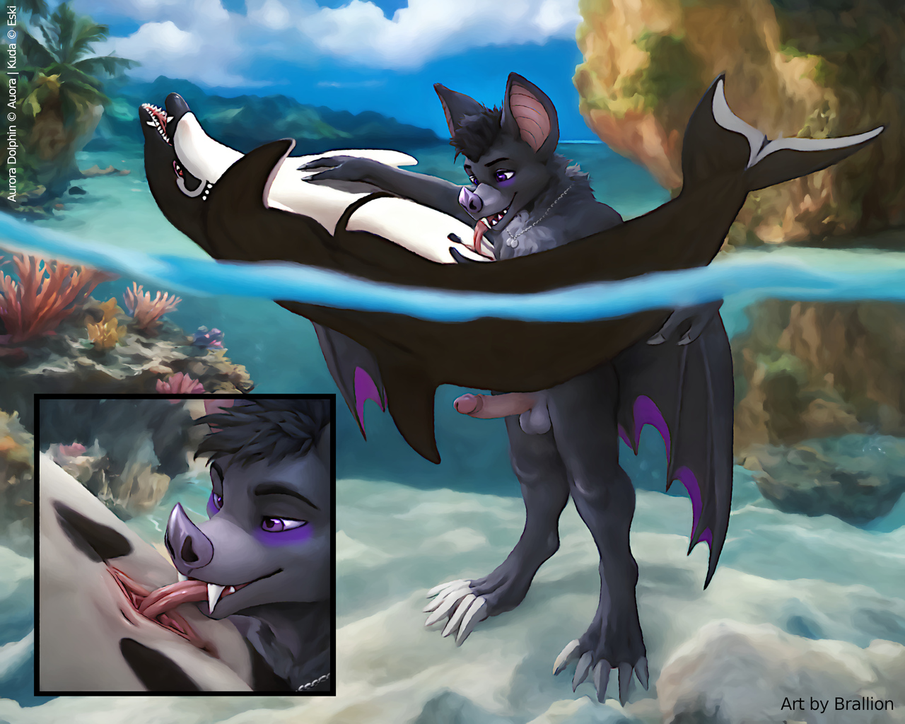 Image: Dolphin Slurp - Commission for Auroraborealis and EskiZeBat.jpg